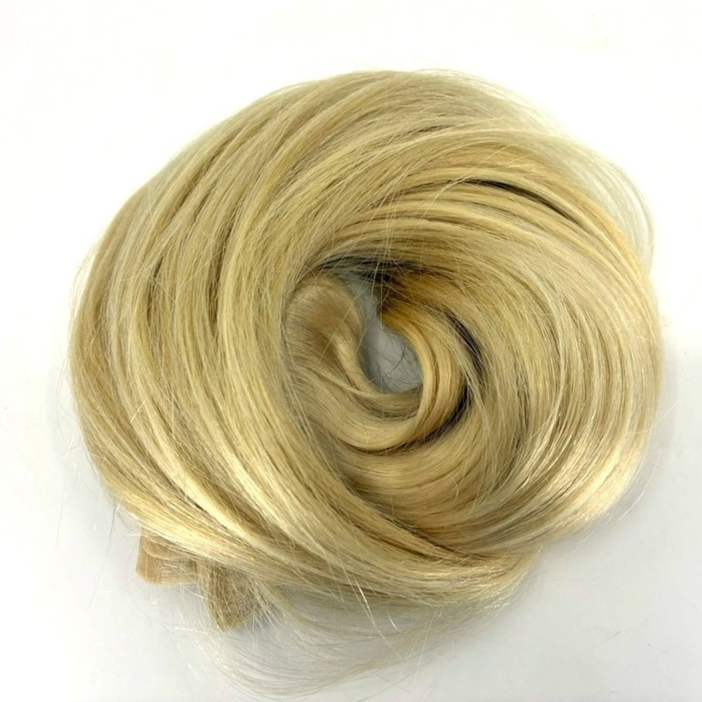 Glam Seamless Invisi-Clip Hair Extensions #613 Bleach Blonde 7 Wefts 18" 140g